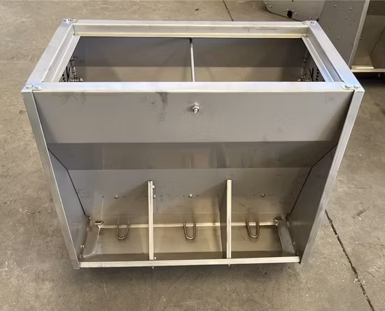 Stainless Steel 304 Double Side Pig Feeder / Dry and Wet Trough Feeder